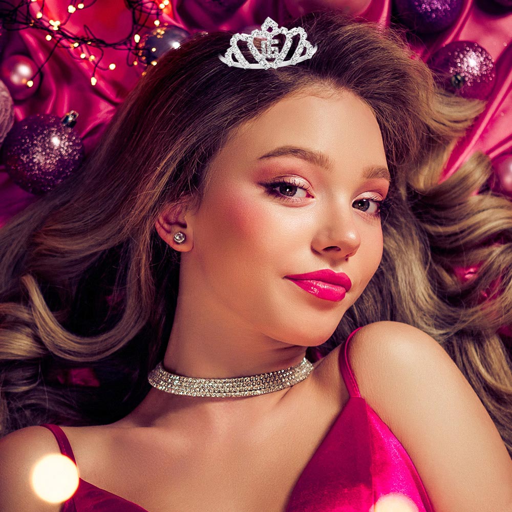 "16" Crystal Rhinestone Mini Tiara