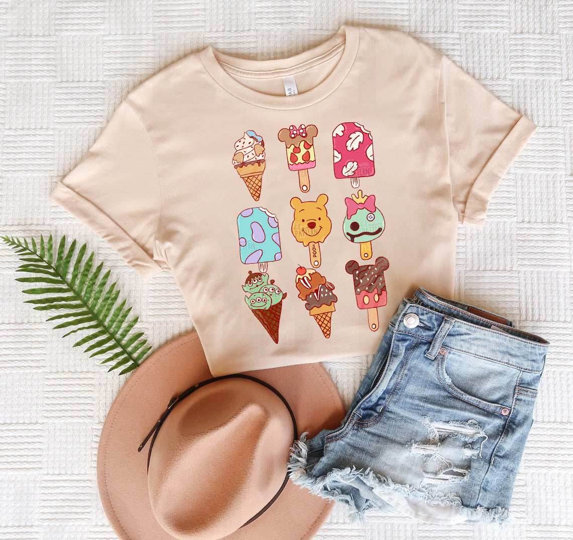 Character Ice Cream Graphic Tee - S