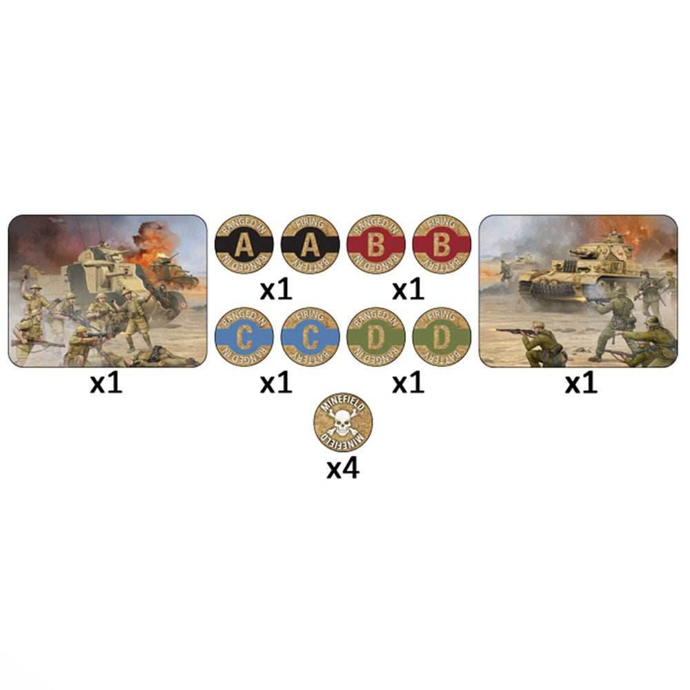 Flames of War: Desert Mission Token Set - 