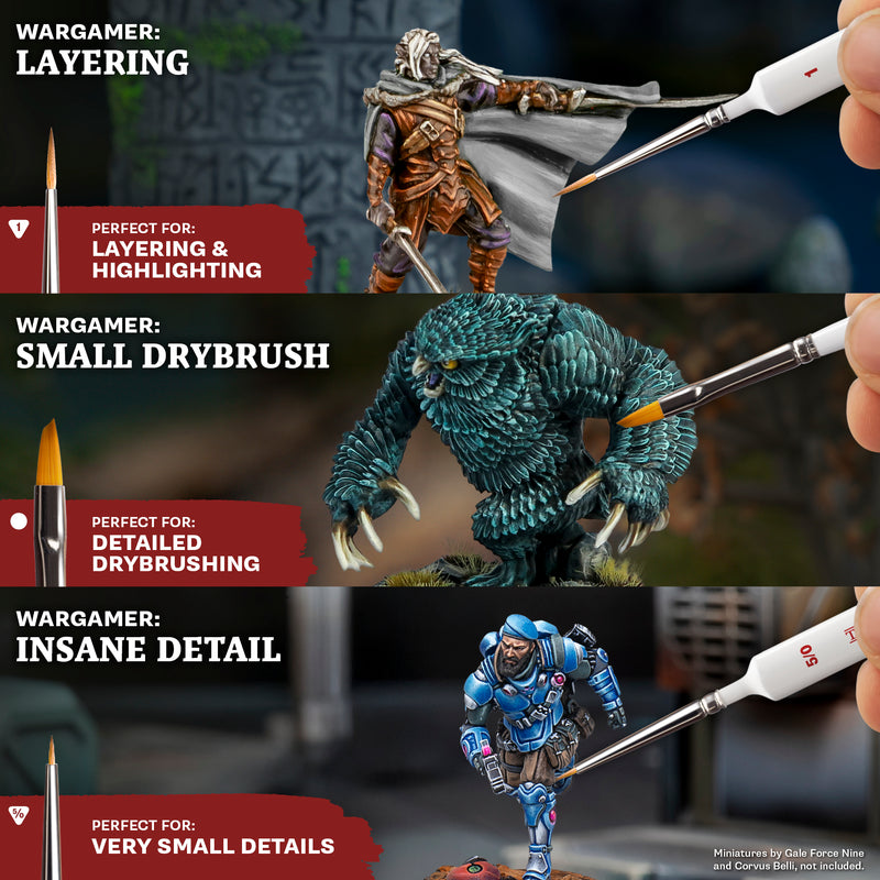 The Army Painter Hobby Starter: Wargamers Most Wanted Brush Set