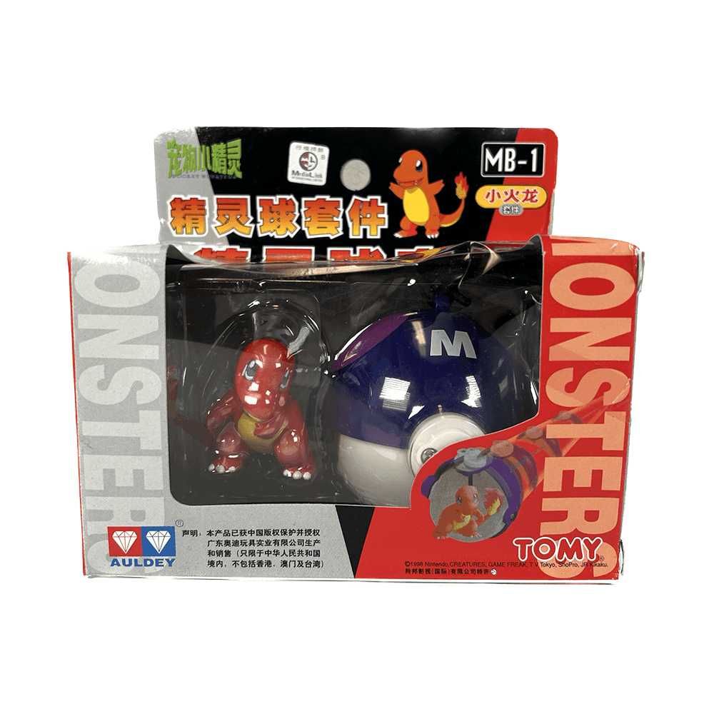 TOMY: Pokemon Monster Collection - Master Ball and Charmander Figure #MB-1 - 