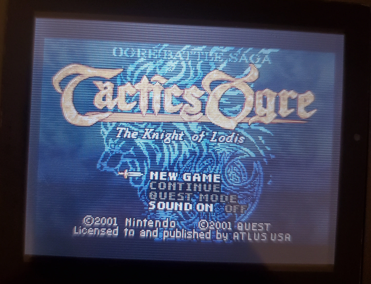 Tactics Ogre The Knight of Lodis GBA Video Game Boy Advance