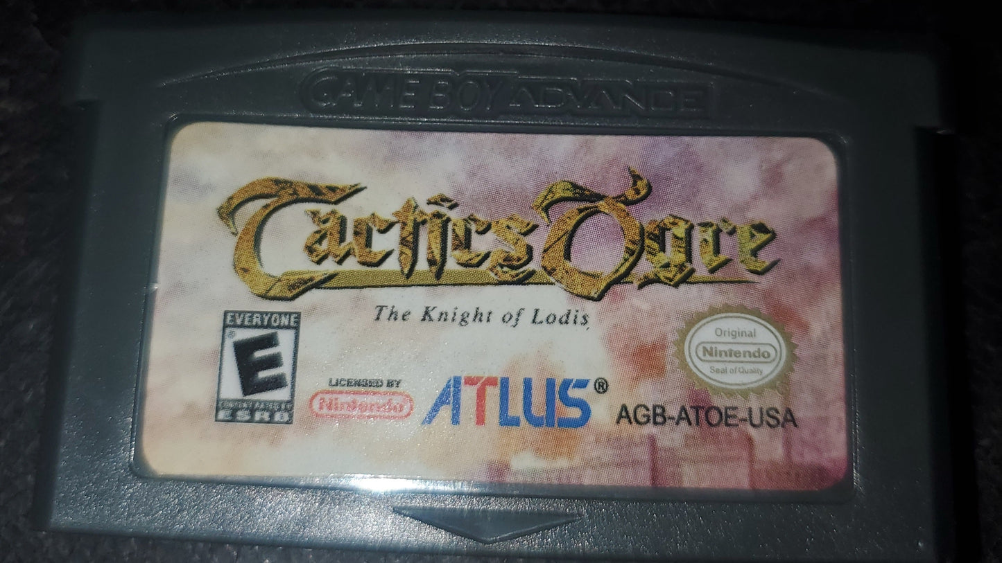 Tactics Ogre The Knight of Lodis GBA Video Game Boy Advance