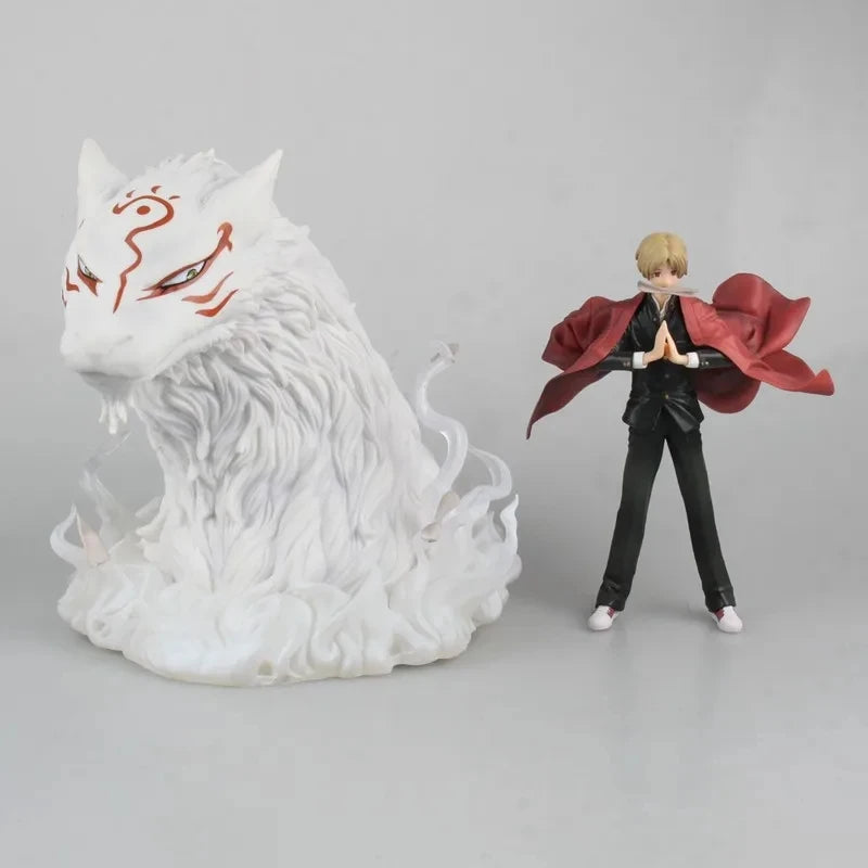 Takashi Natsume & Madara Youkai Form Anime Figures, Natsume's Book of Friends Figurines Yuujinchou PVC 19 CM