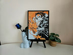 Tanjiro Hinokami Kagura Filament Painting – Demon Slayer Anime Wall Art