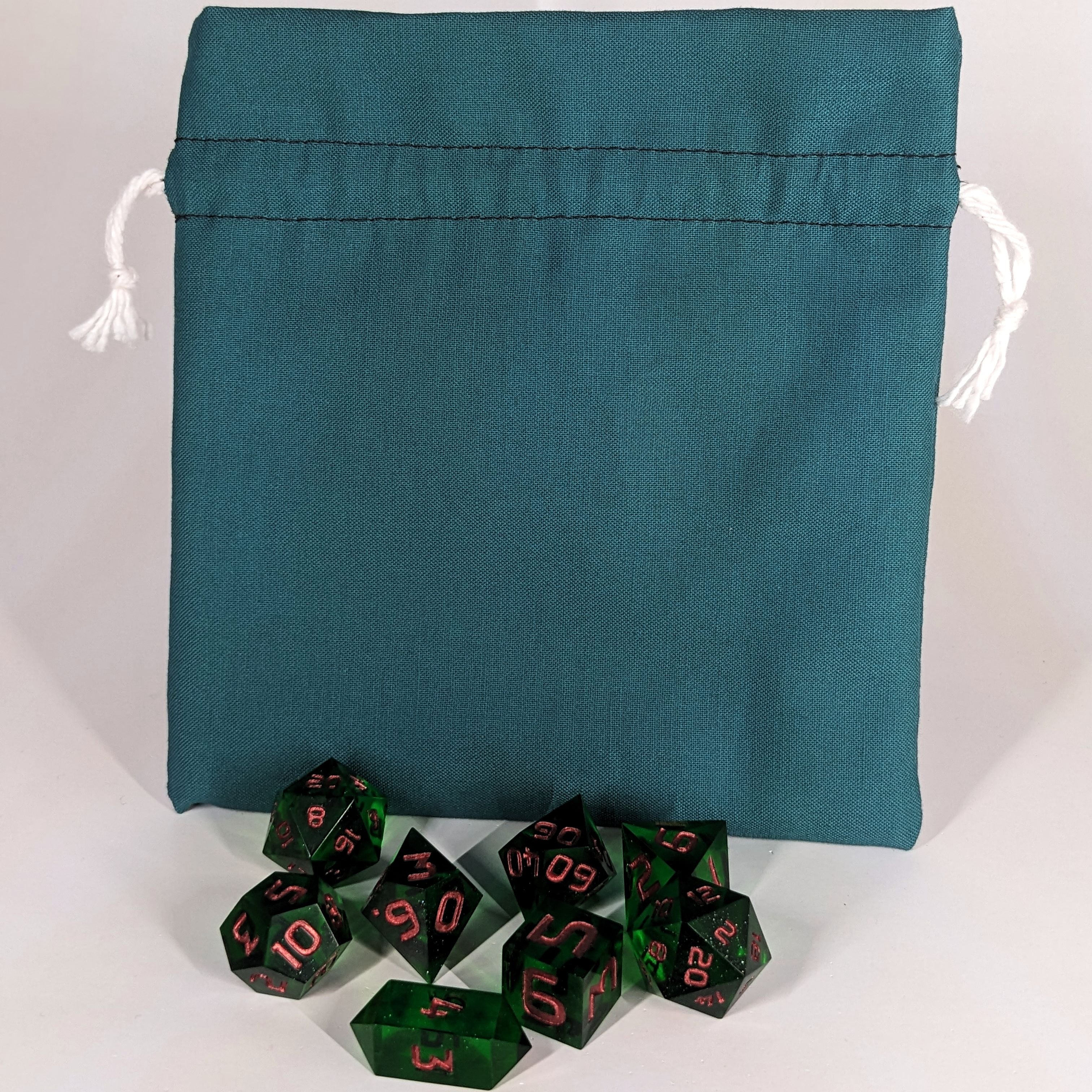 Teal Medium Dice Bag