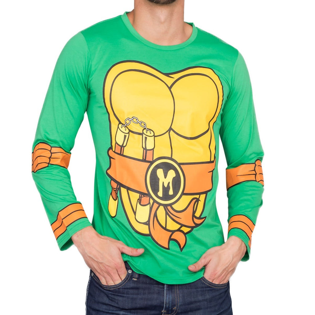 TMNT Long Sleeves Costume T-shirt & Eye Mask