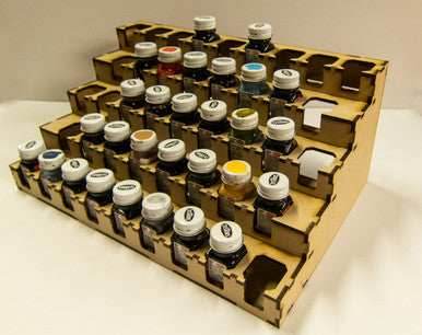 Wall Mount Paint Rack - Testors Square Enamels - 