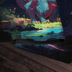 The Blue River Dragon Playmat - Standard Playmat / Plain
