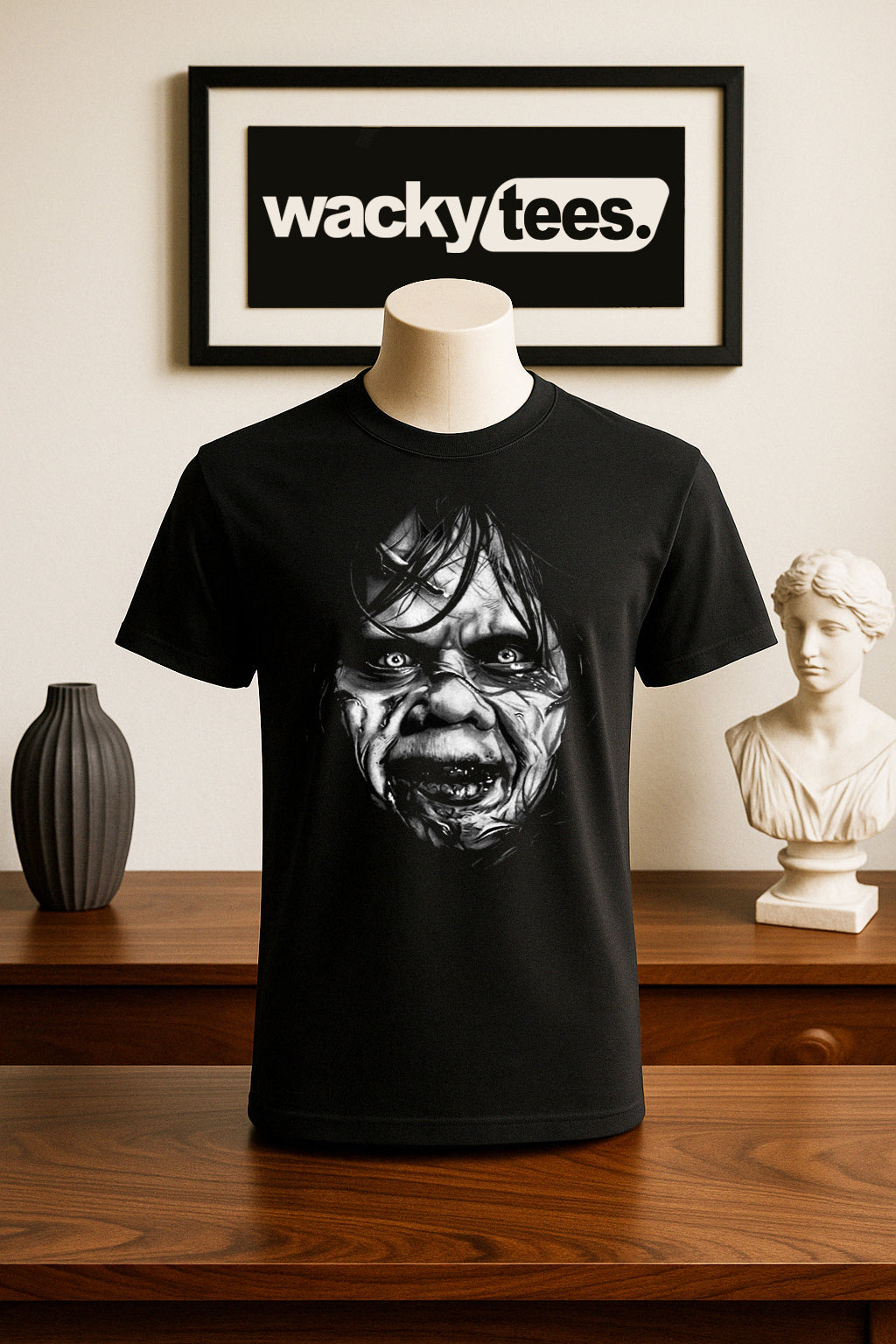 The Exorcist Face Horror Terror Halloween Graphic Tee Shirt