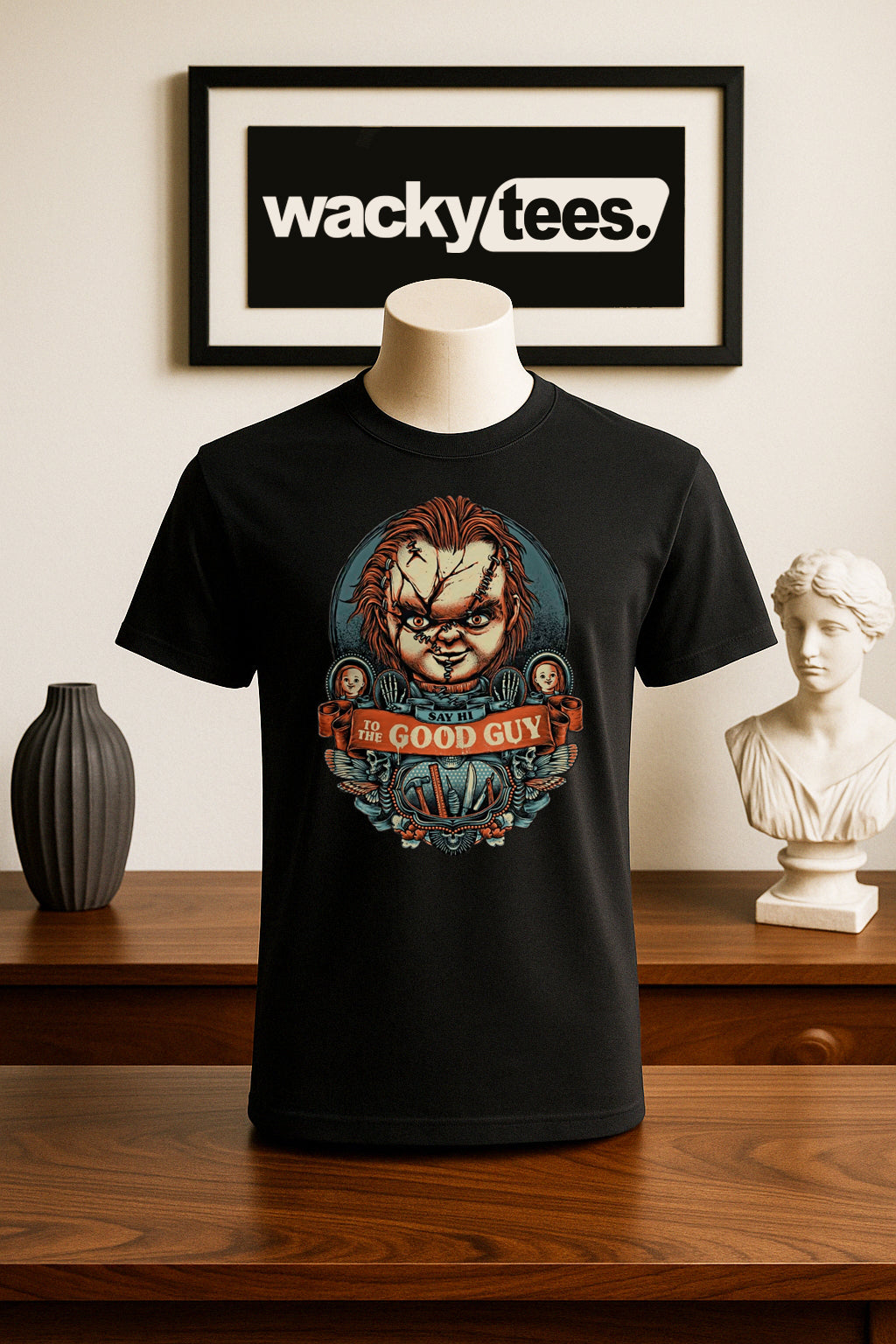The Good Guy Chucky Childs Play Horror Terror Halloween Graphic Tee Shirt