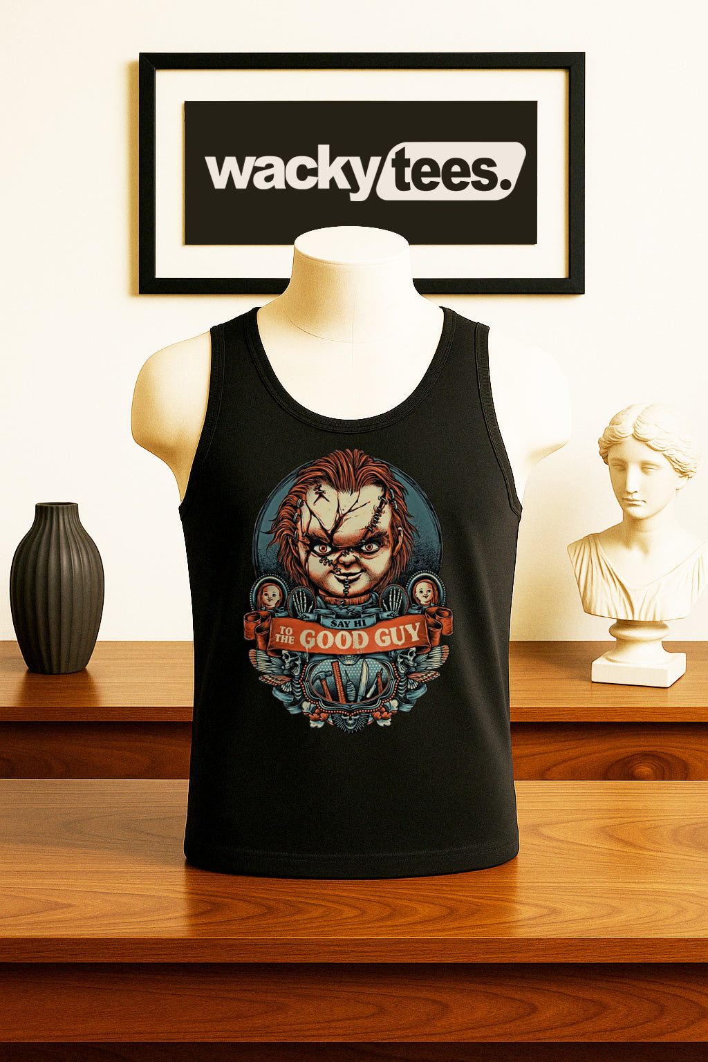 The Good Guy Chucky Childs Play Horror Terror Halloween Graphic Tee Shirt