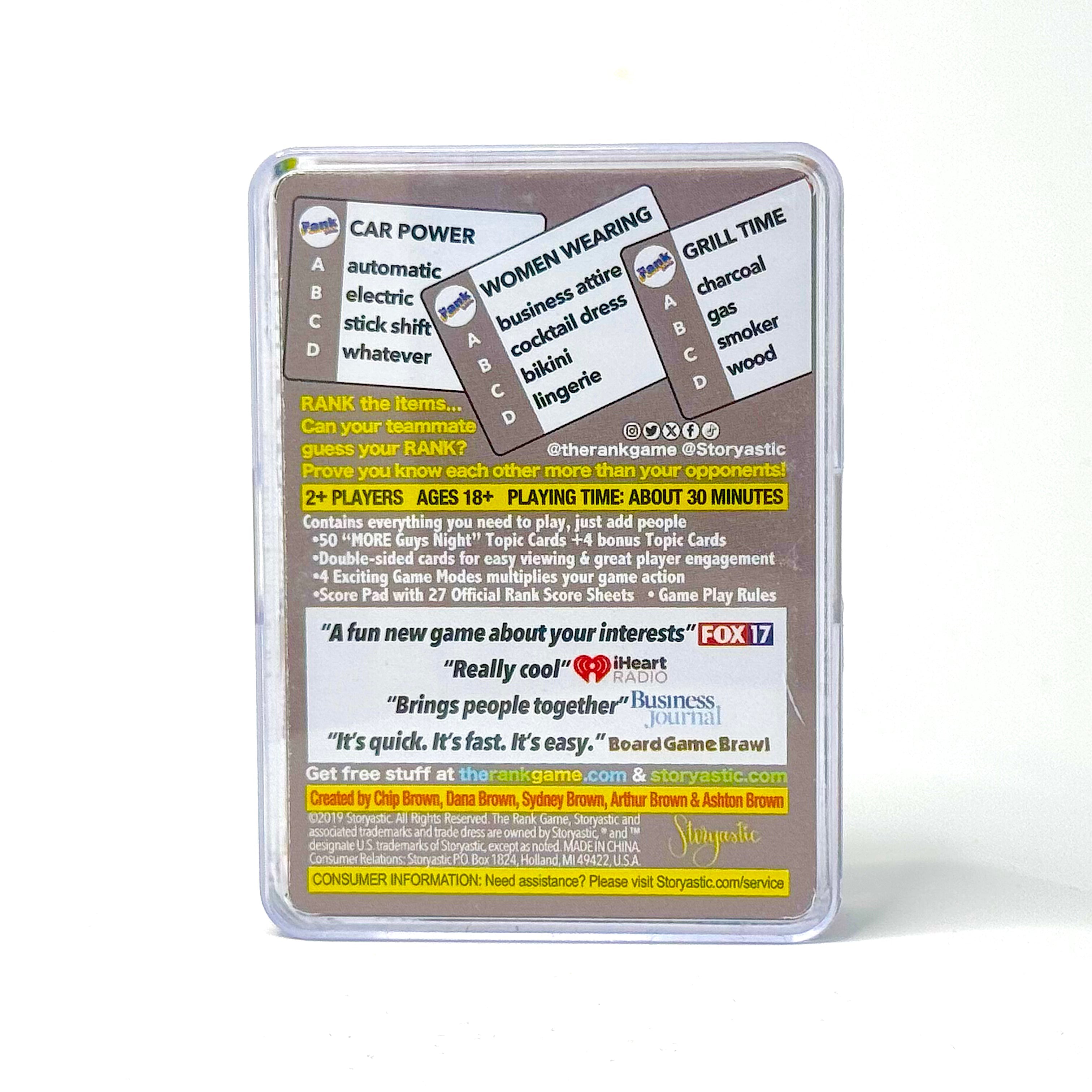 The Rank Game On-the-Go: MORE Guys Night (Grey Pack)