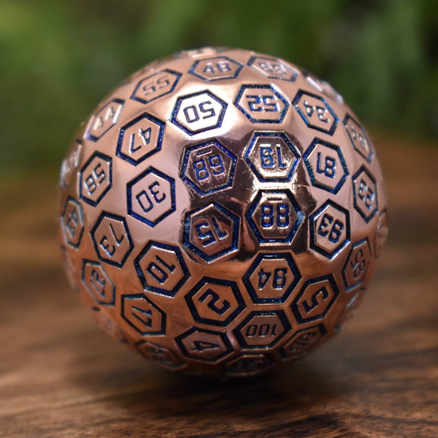 The Orb D100 - Aqua and Bronze Metal Die - 