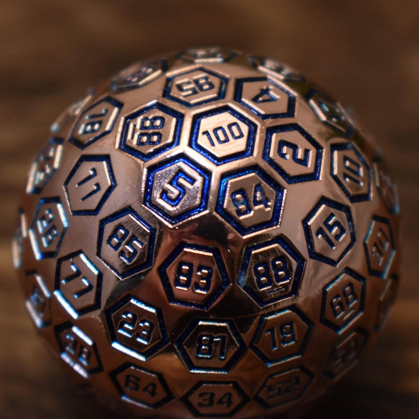 The Orb D100 - Aqua and Bronze Metal Die - 