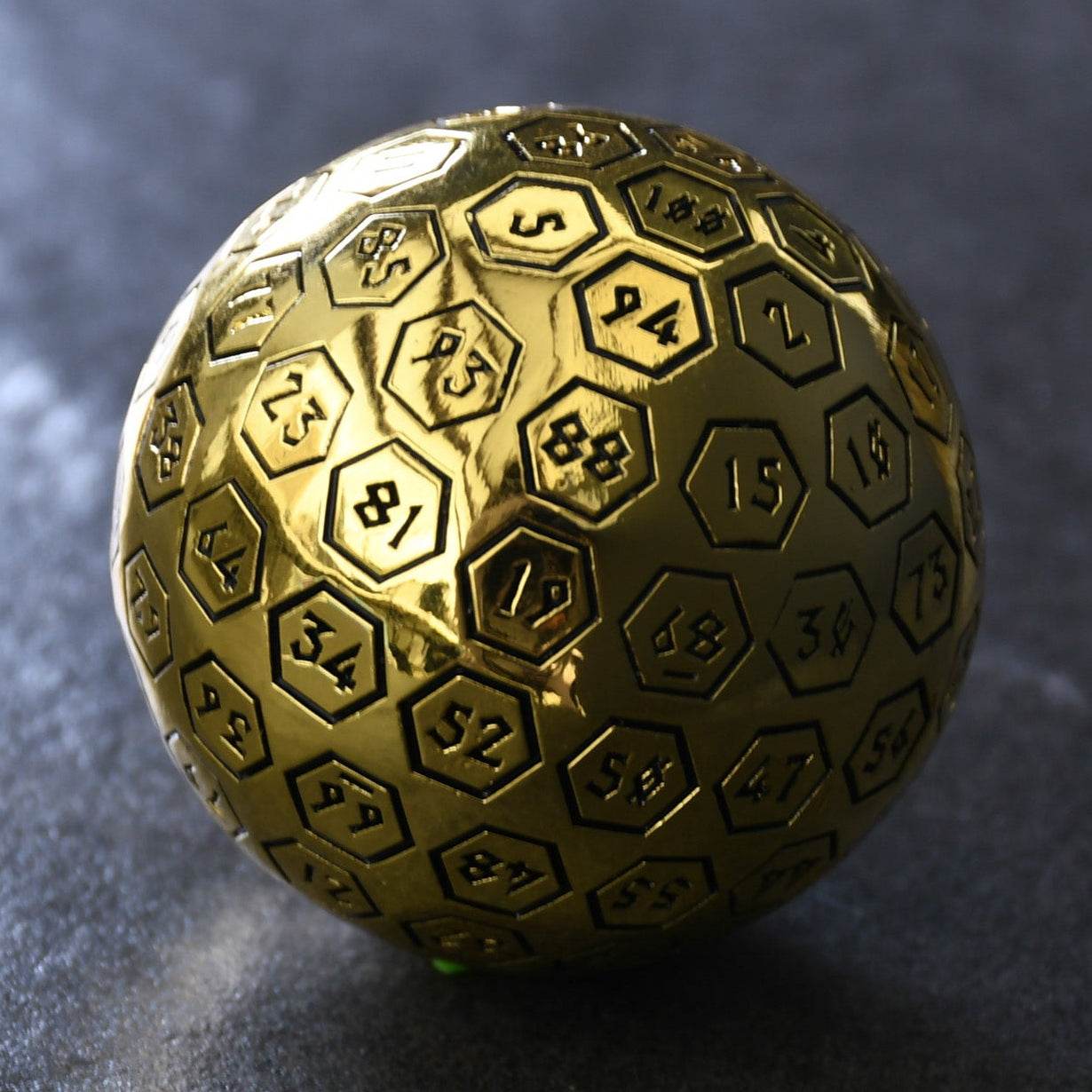 The Orb D100 - Black and Gold Metal Die - 