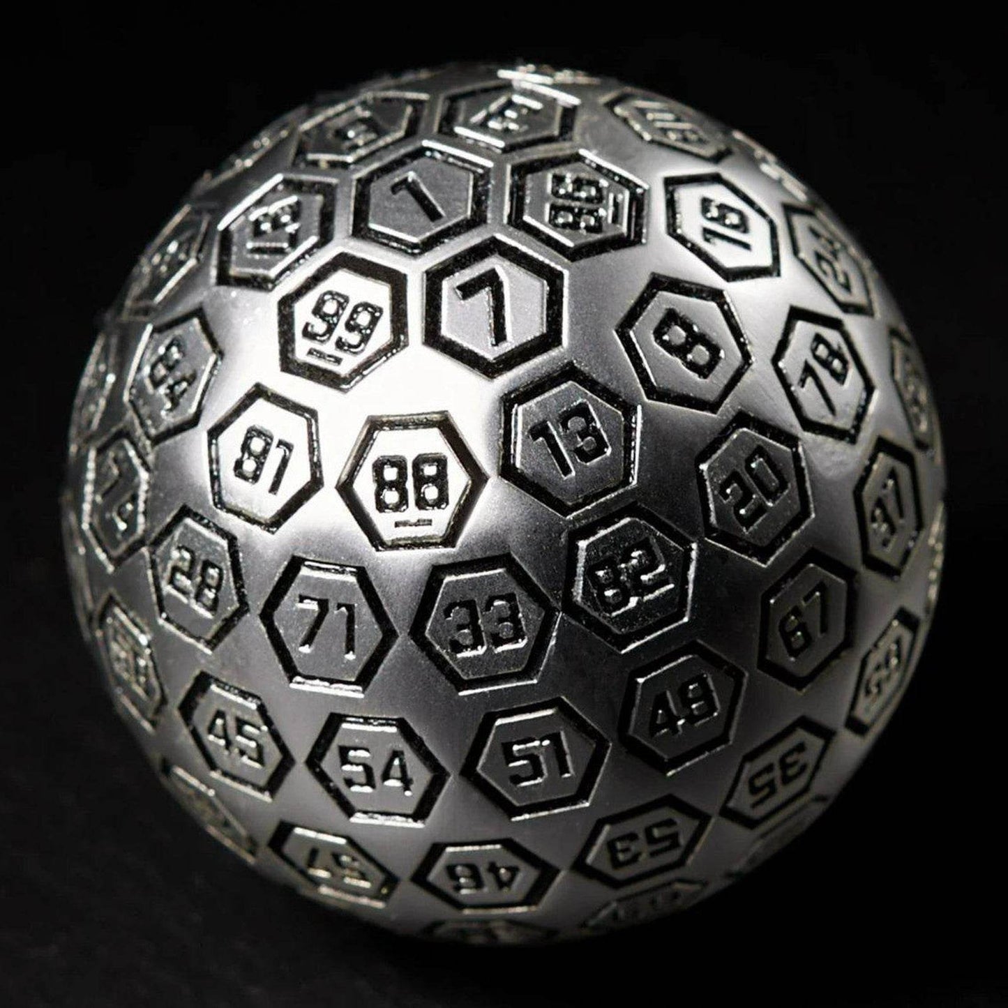 The Orb D100 - Black and Matte Silver Metal Die - 