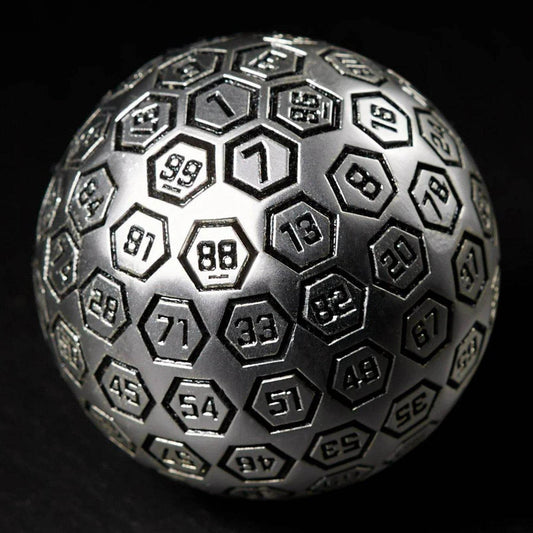The Orb D100 - Black and Matte Silver Metal Die - 