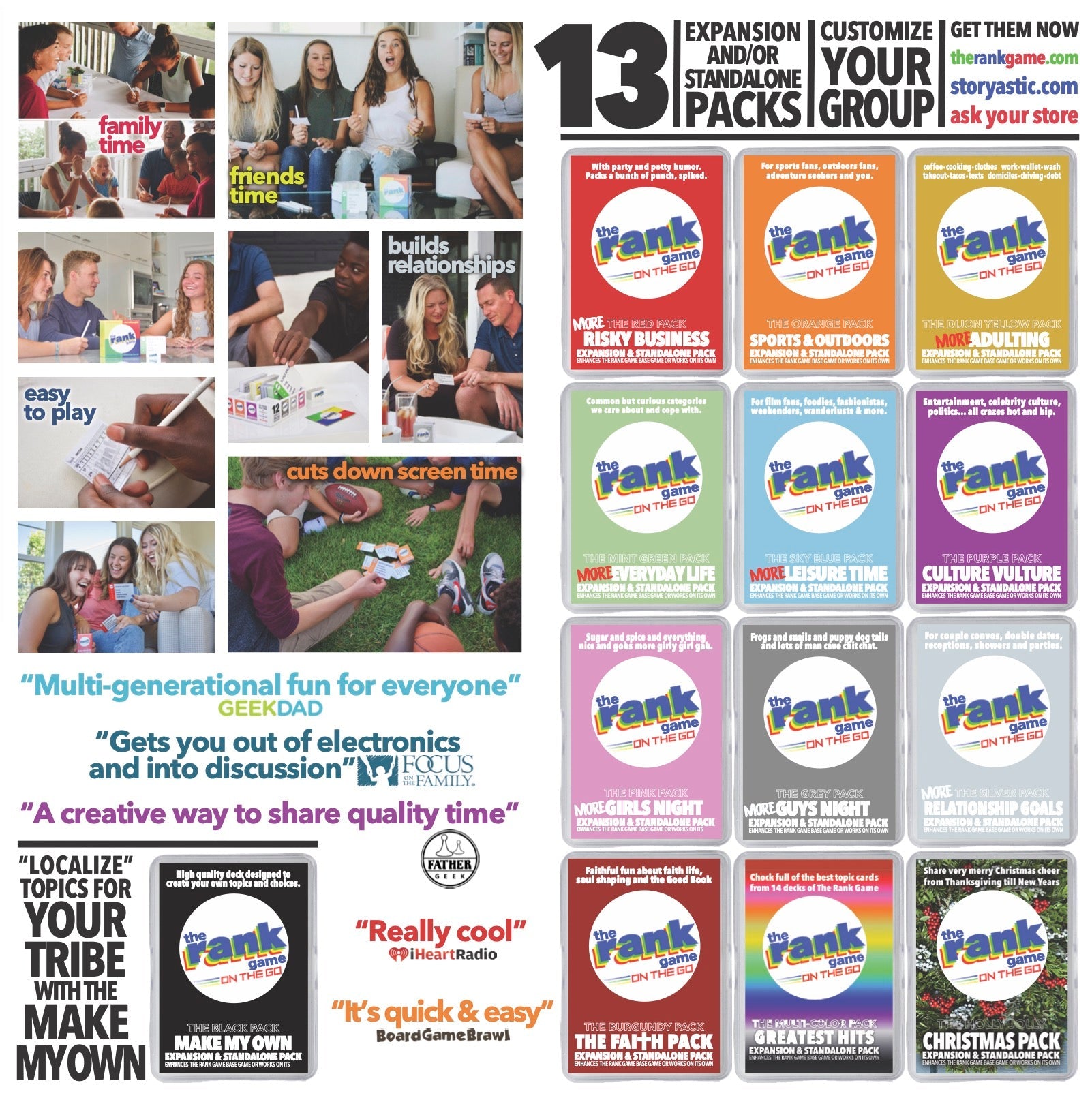 The Rank Game On-the-Go: Greatest Hits (Multi-Color Pack)