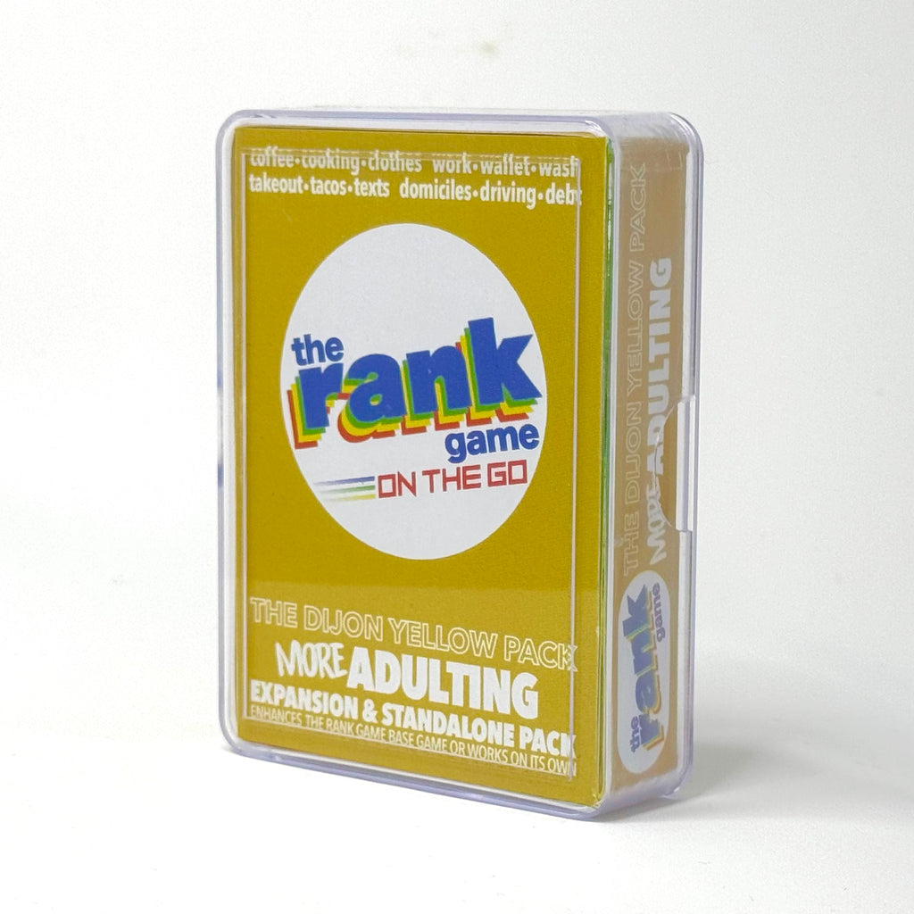 The Rank Game On-the-Go: MORE Adulting (Dijon Yellow Pack)
