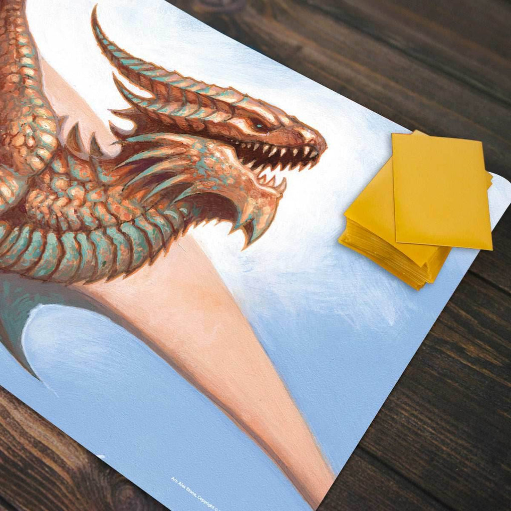 Ancient Copper Dragon Playmat - Standard Playmat / Plain
