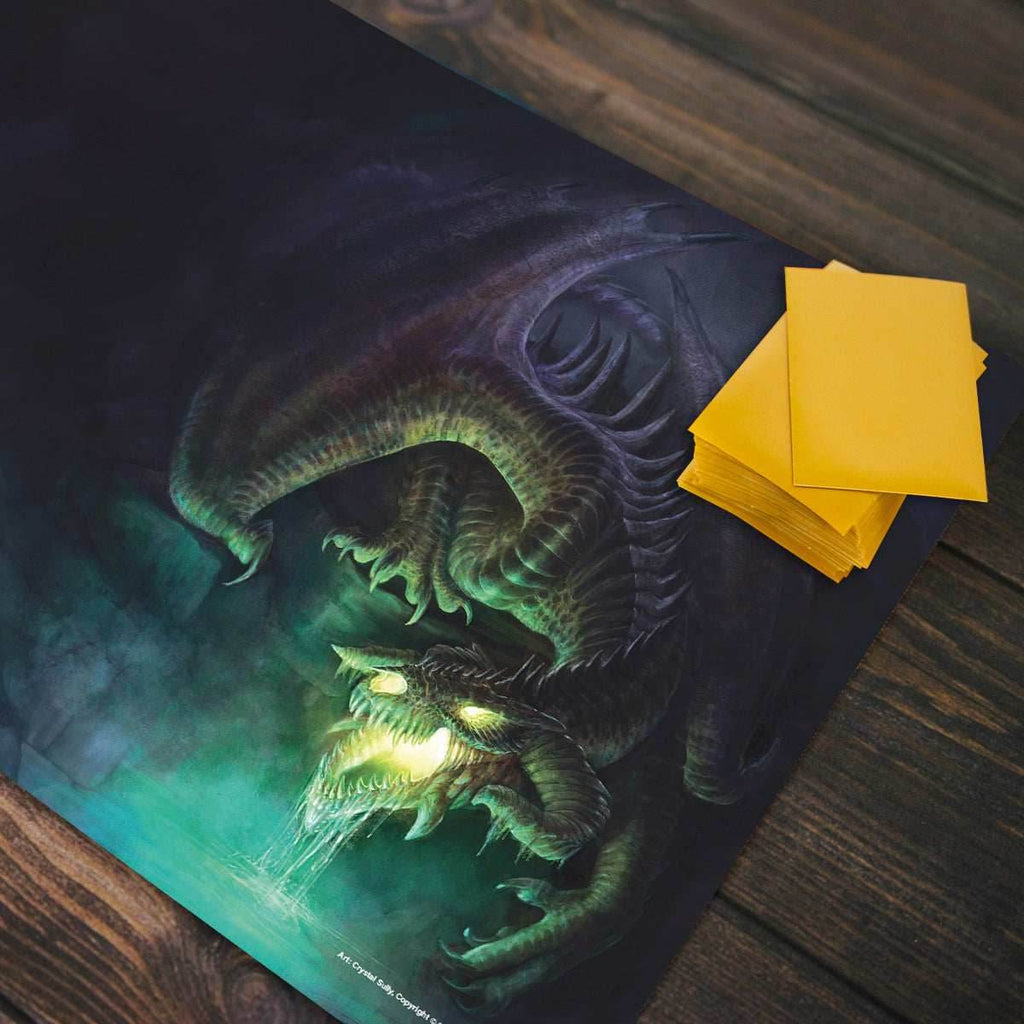 Adult Black Dragon Playmat - Standard Playmat / Plain