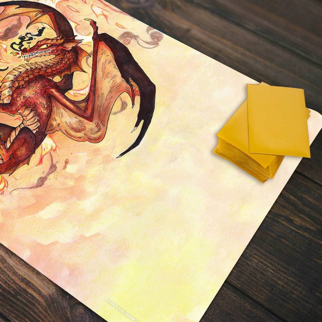 Young Red Dragon Playmat - Standard Playmat / Plain