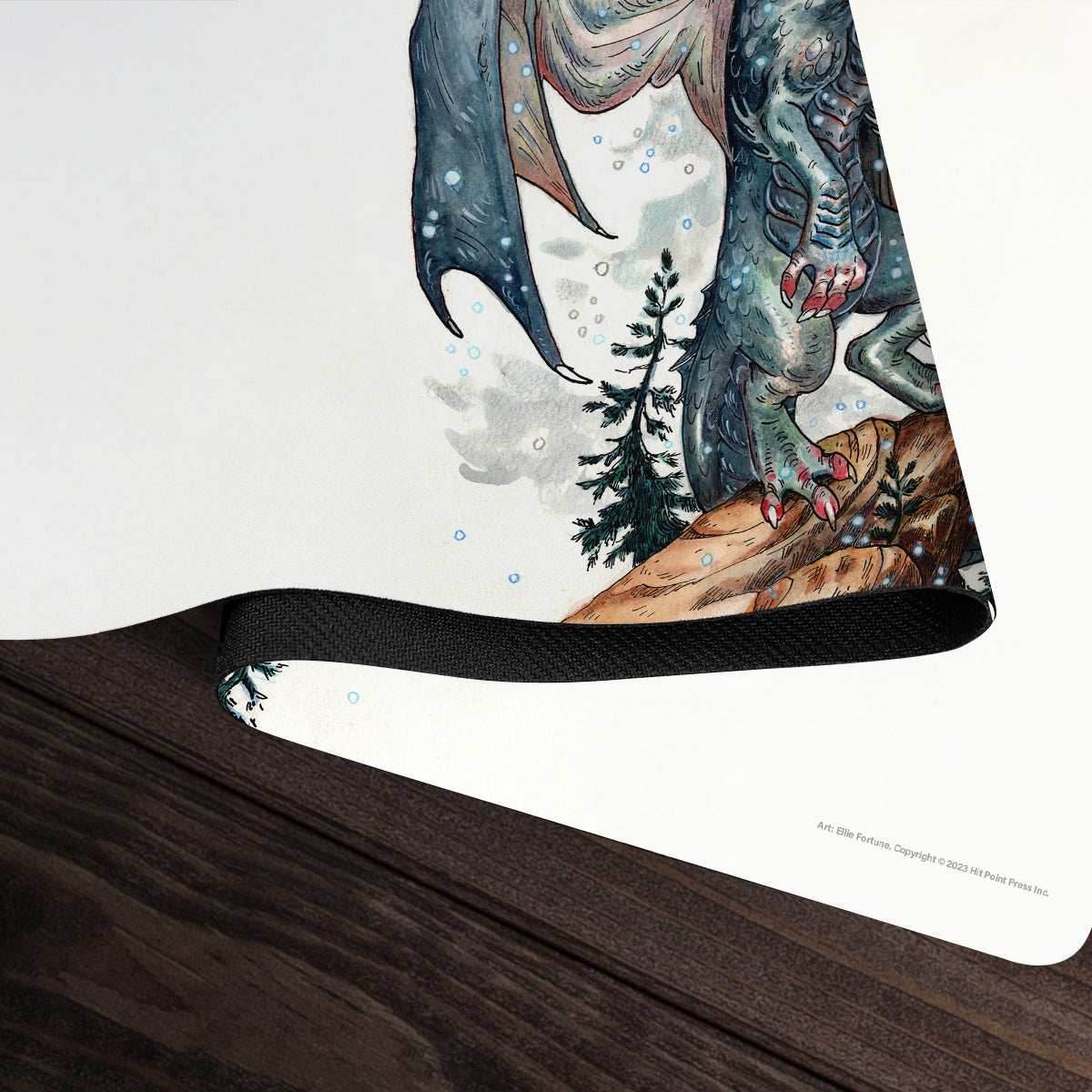 Young Silver Dragon Playmat - Standard Playmat / Plain