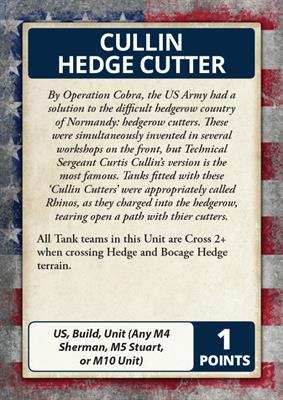 Flames of War: D-Day - American Command Cards - 