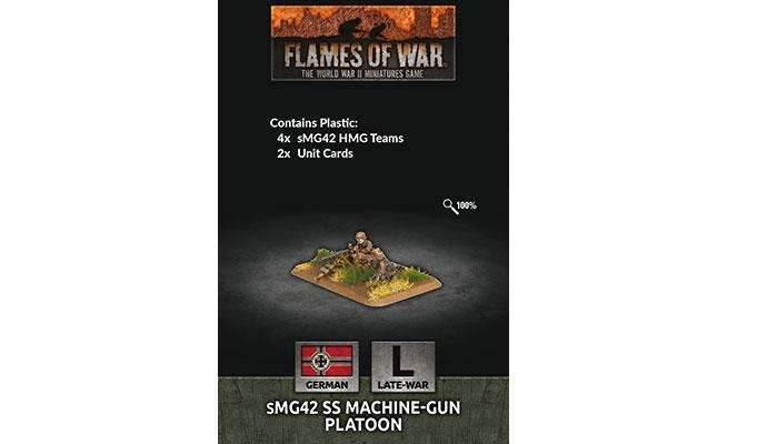 Flames of War: German sMG42 SS Machine-Gun Platoon (Late War) - 