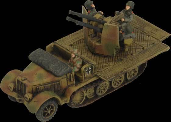 Flames of War: German SD KFZ 7/1 Quad AA Platoon (Mid War) - 