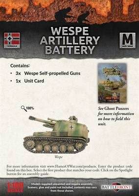 Flames of War: German Wespe Artillery Battery (Mid War) - 