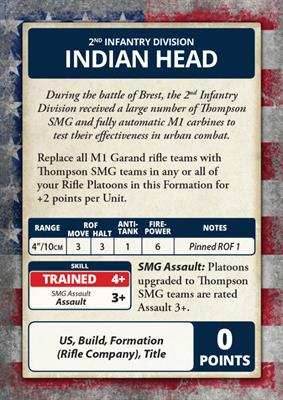 Flames of War: D-Day - American Command Cards - 