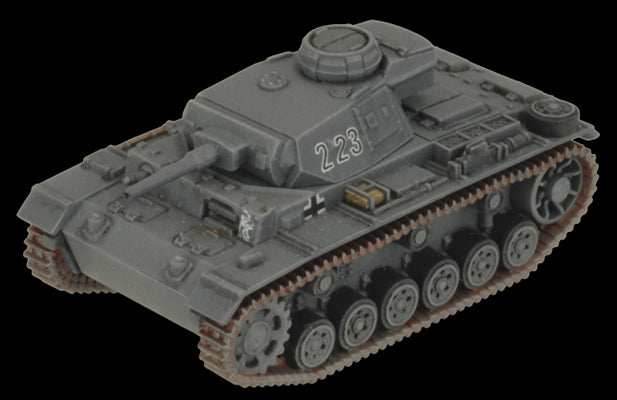 Flames of War: German Panzer III Tank Platoon (Mid War) - 