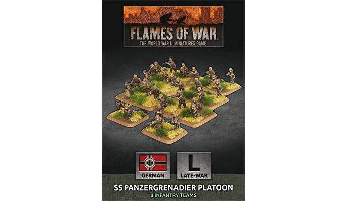 Flames of War: German SS Panzergrenadier Platoon (Late War) - 