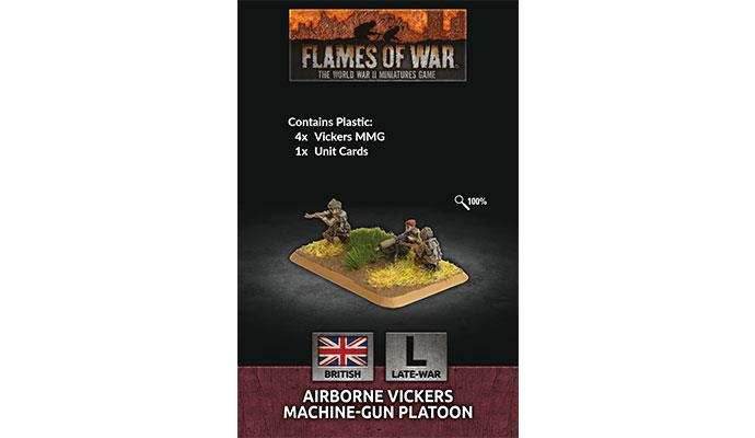 Flames of War: British Airborne Vickers Machine-gun Platoon (Late War) - 
