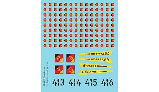 Team Yankee: East German Decals - 