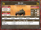 Flames of War: Soviet BA-64 Armoured Car Platoon (Late War) - 