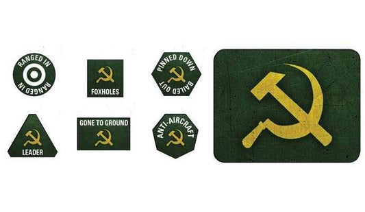 Flames of War: Soviet Tokens and Objectives (Late War) - 