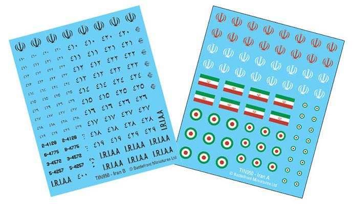Team Yankee: Iranian Decal Set - 