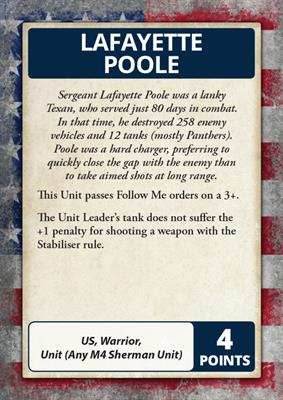 Flames of War: D-Day - American Command Cards - 