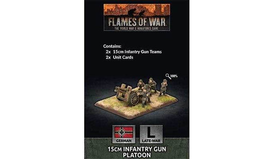 Flames of War: German 15cm Infantry Gun Platoon (Late War) - 