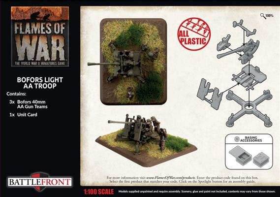 Flames of War: British Bofors Light AA Troop (Late War) - 