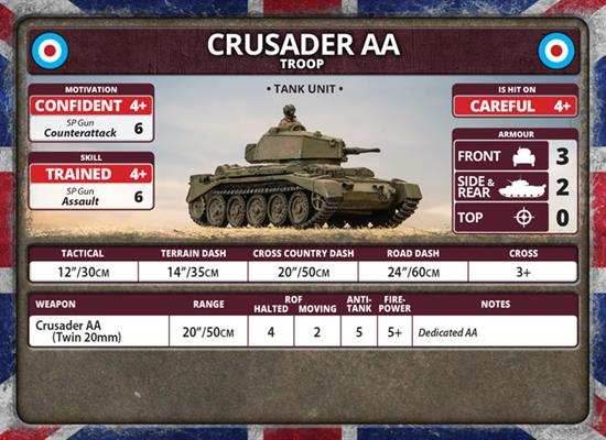 Flames of War: British Crusader AA Troop (Late War) - 
