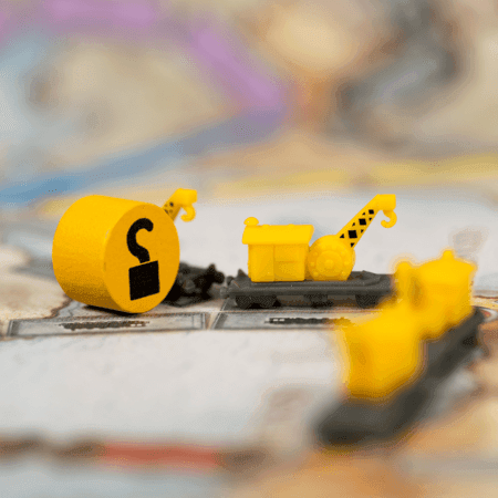 Ticket to Ride: 20th Anniversary Deluxe Train Set - Yellow Crane Train - 