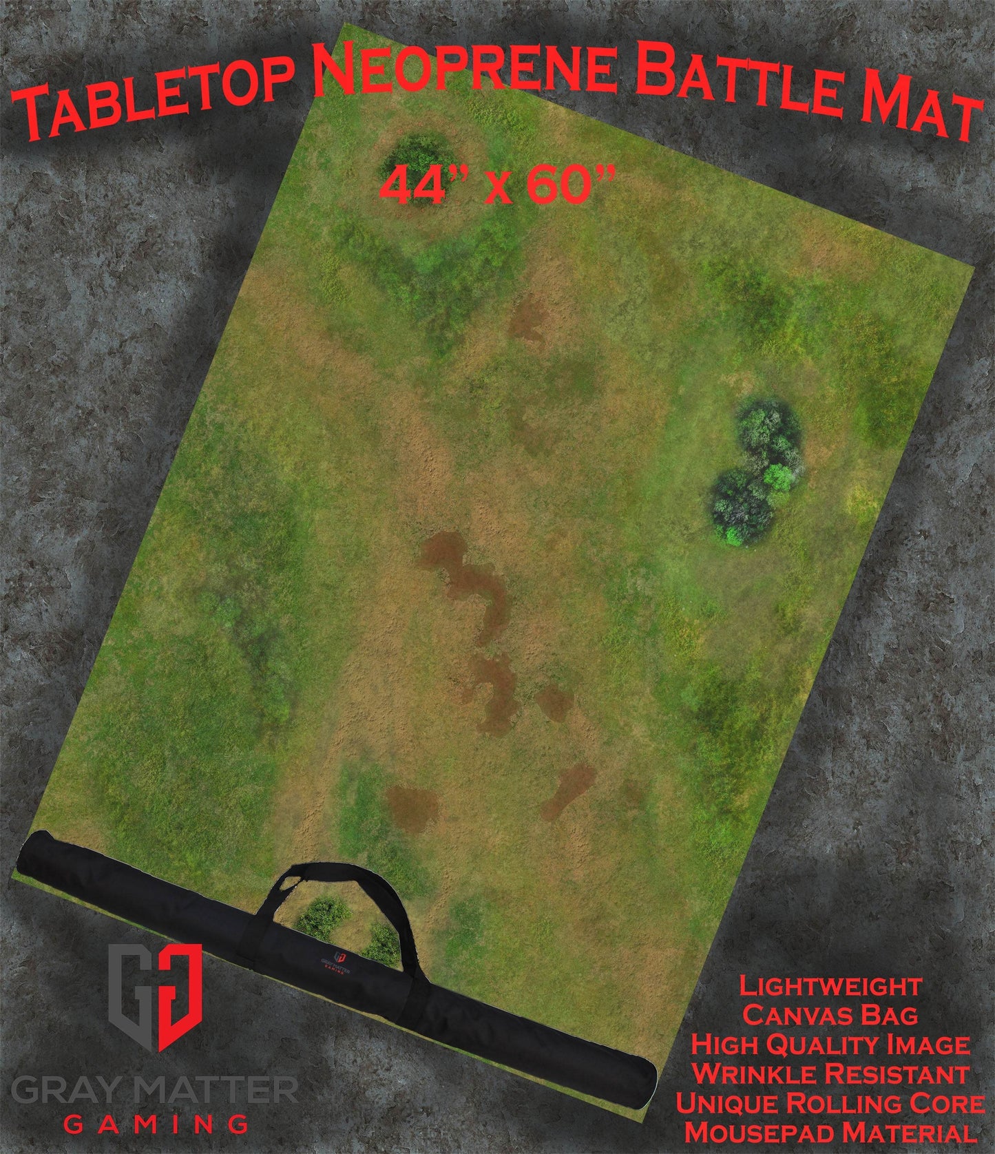Traveler's Road - Neoprene Battle Mat - Warhammer, AoS, 40K, Kill Team, MCP, Shatterpoint, Legion, More - 44x60