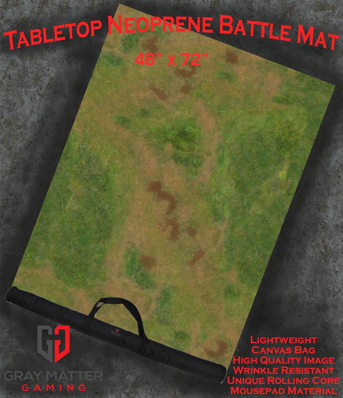 Traveler's Road - Neoprene Battle Mat - Warhammer, AoS, 40K, Kill Team, MCP, Shatterpoint, Legion, More - 48x72