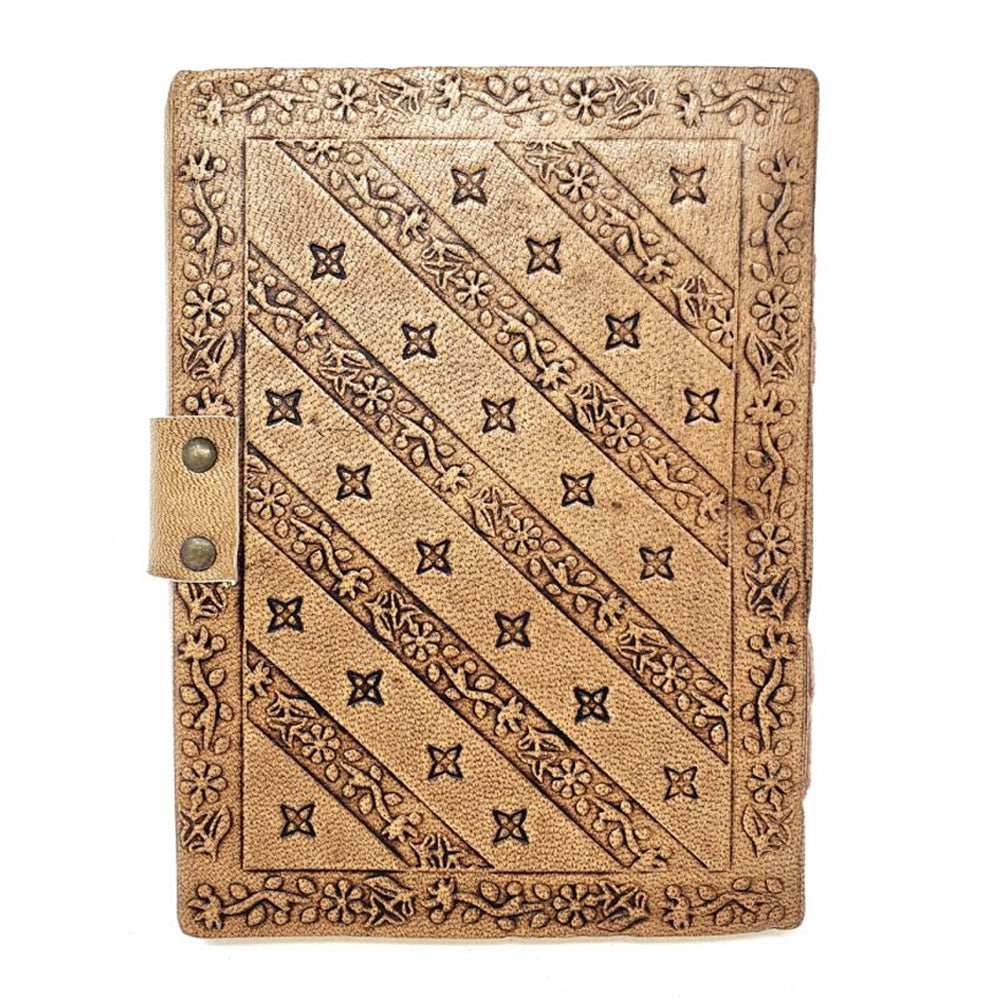 Tree Goddess Leather Journal with Latch Closure - 