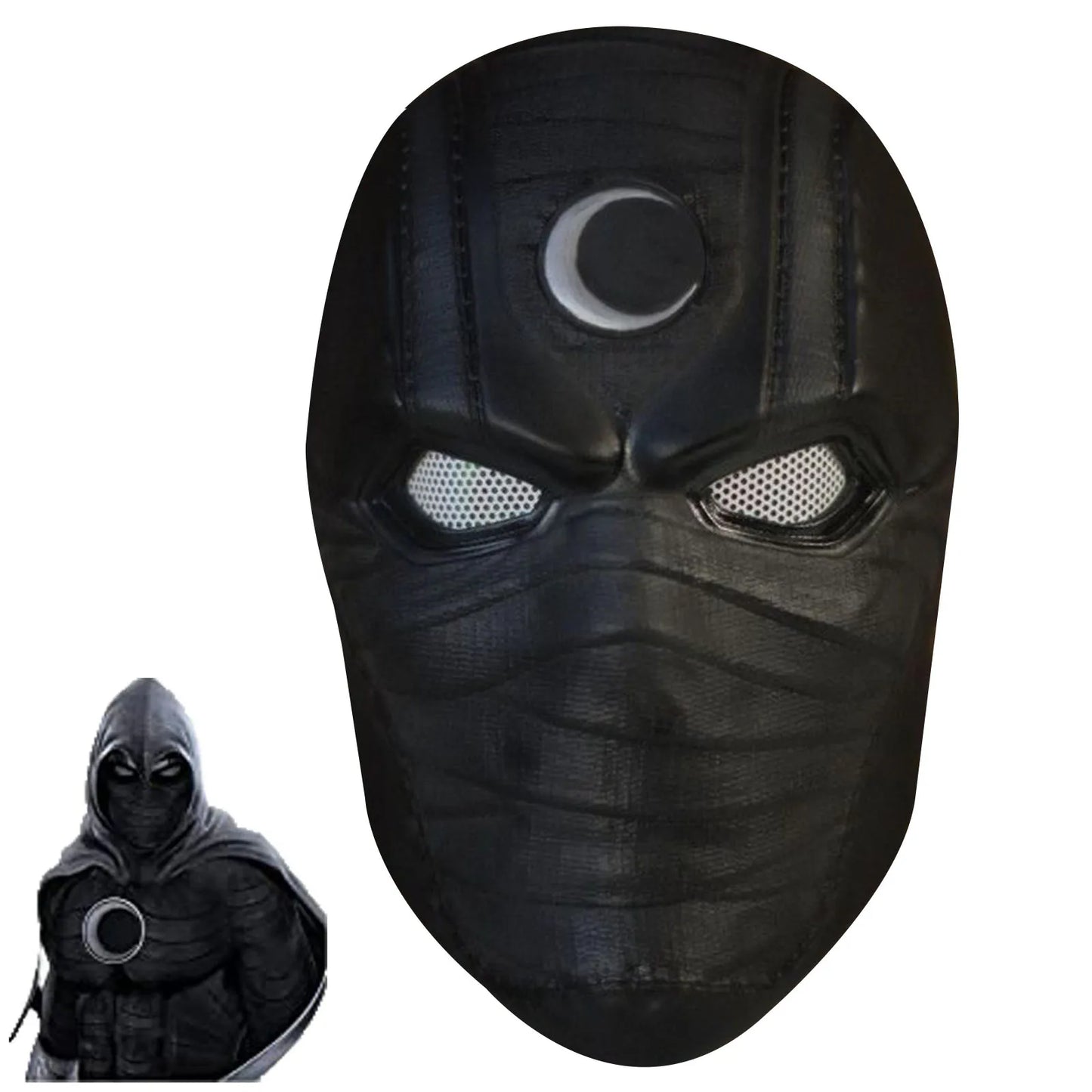 Bulex Super Hero Moon Knight Cosplay Costume Latex Masks Helmet Masquerade Halloween Accessories Party Costume Weapon Props