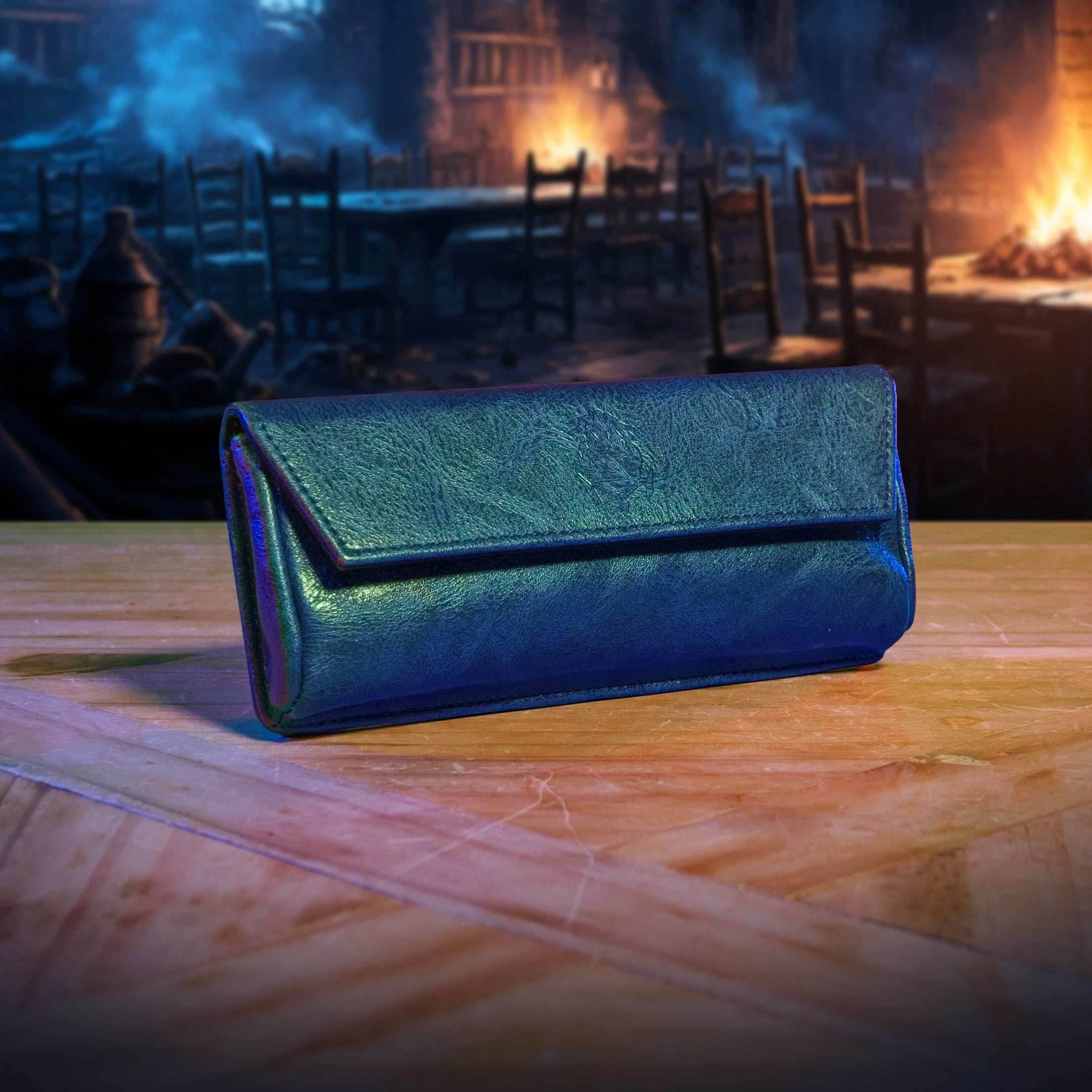 Large Magnetic Pouch - Premium Storage for Game Master Screen DM Accessories - Blue